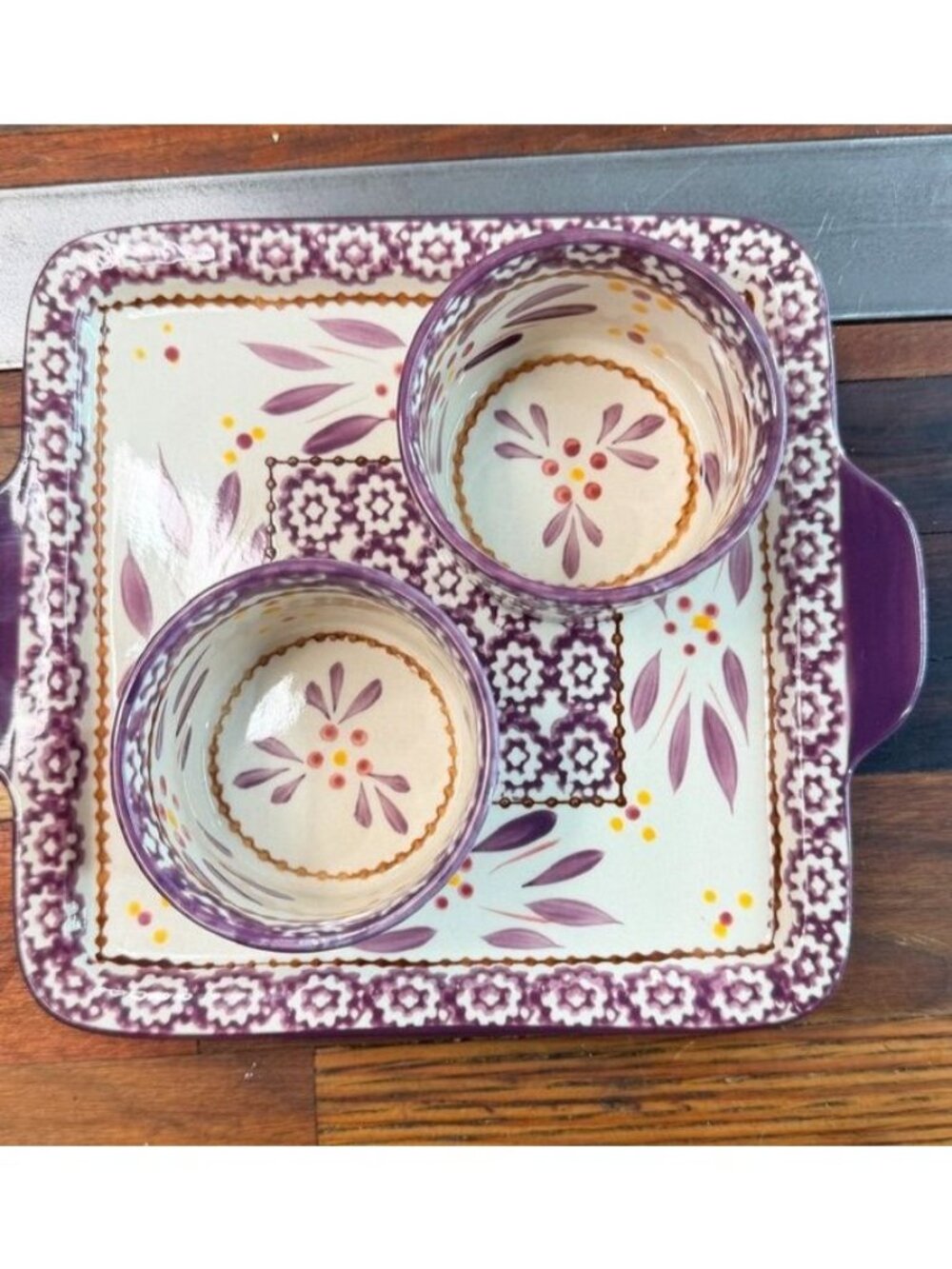 Temptations Old World Eggplant Plum 3 Pc Set